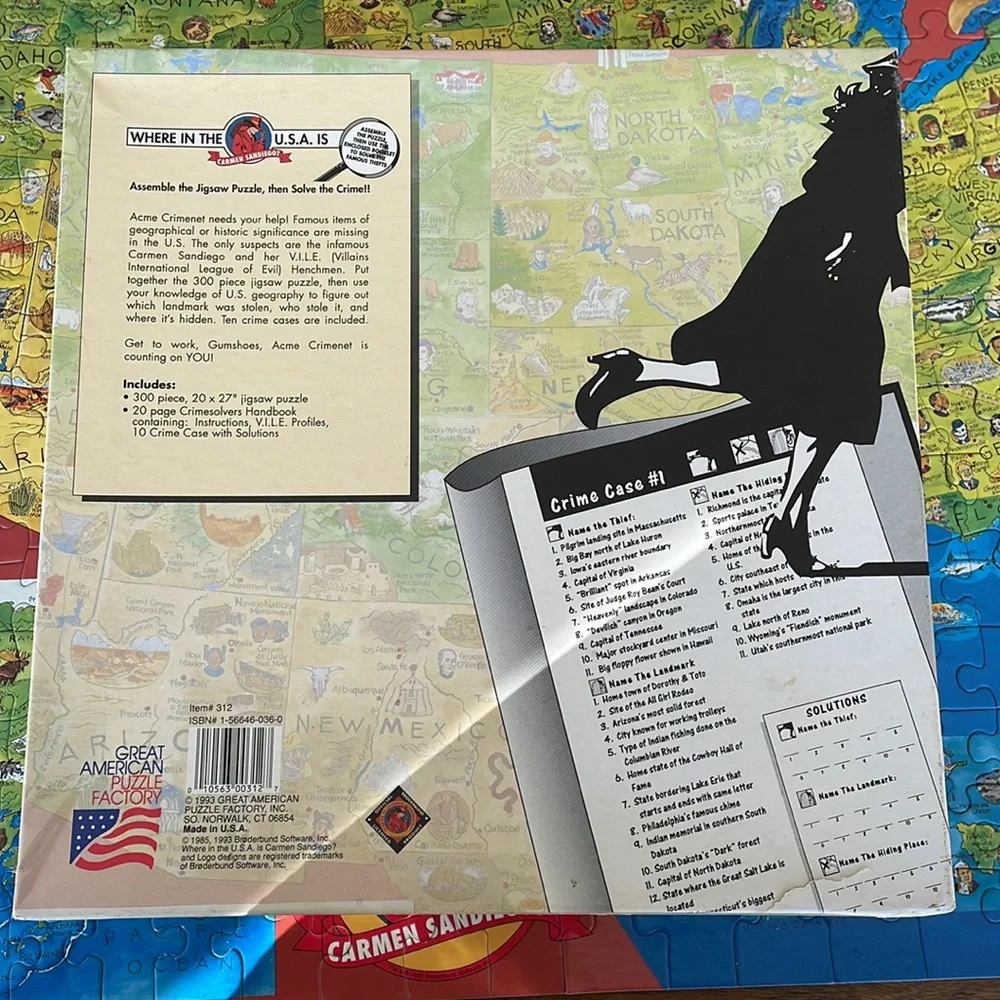 Puzzle , Where In The USA Is Carmen Sandiego?